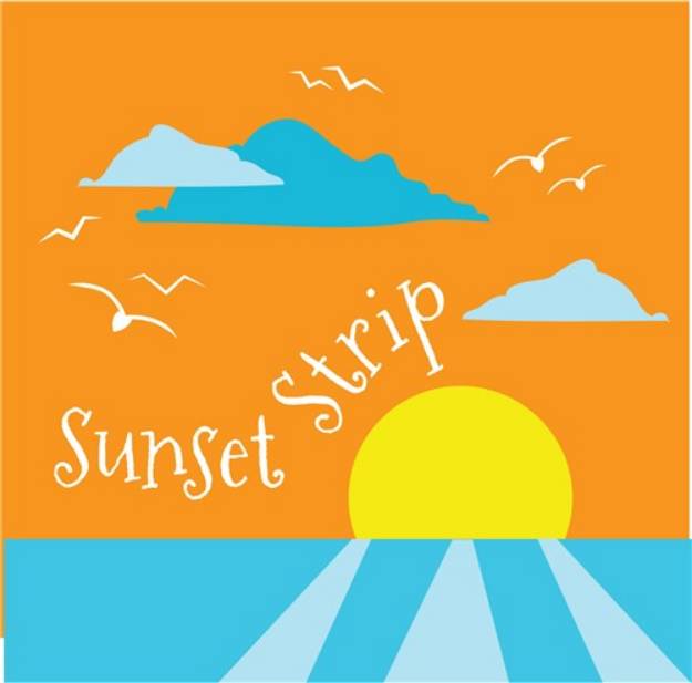 Picture of Sunset Strip SVG File