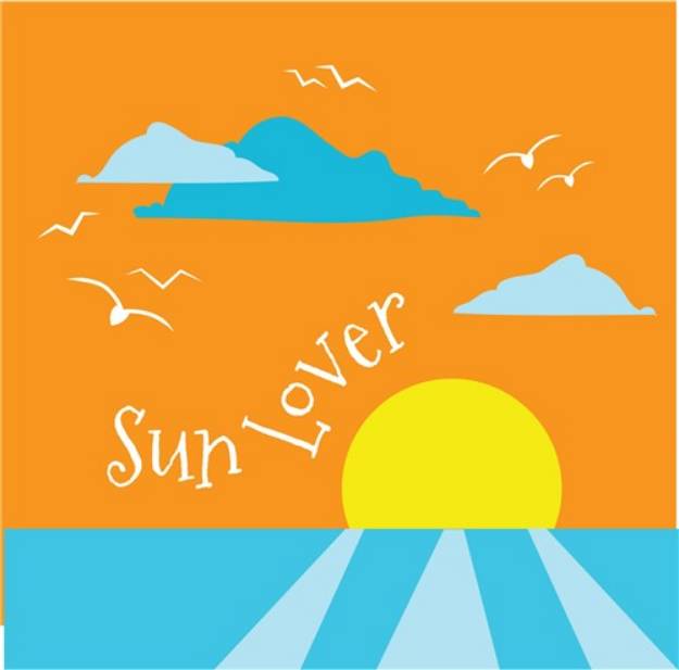 Picture of Sun Lover SVG File