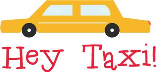 Picture of Hey Taxi SVG File