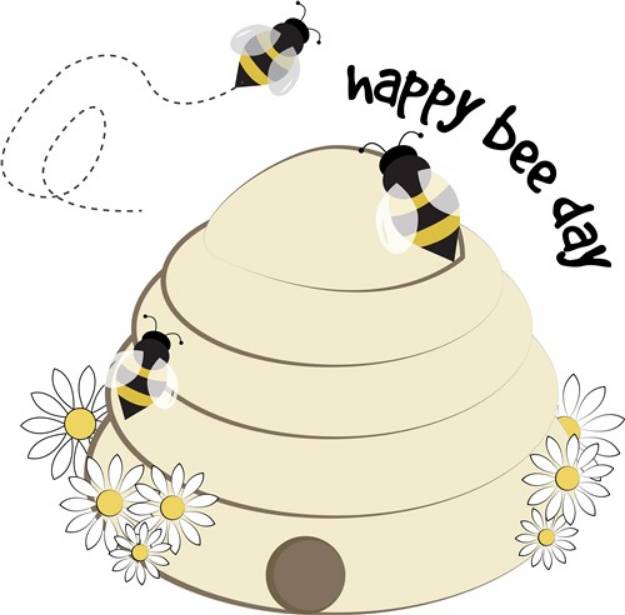 Picture of Happy Bee Day SVG File