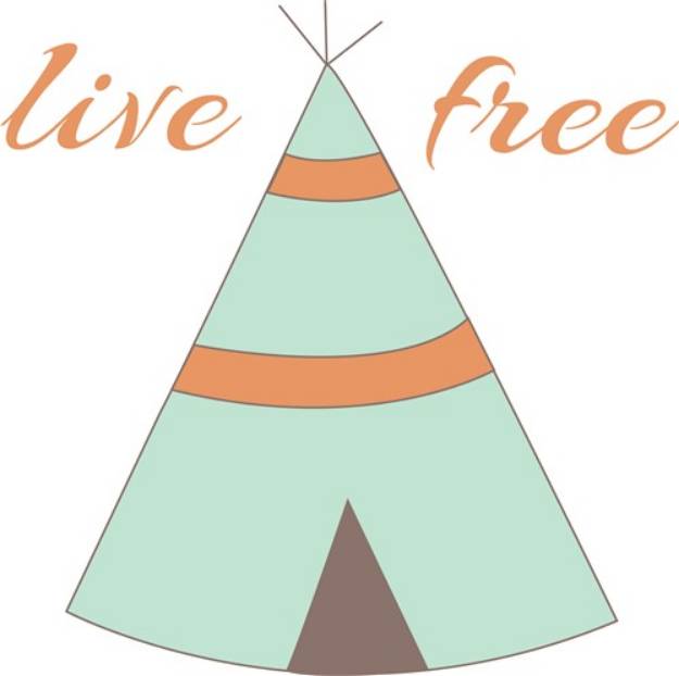 Picture of Live Free SVG File