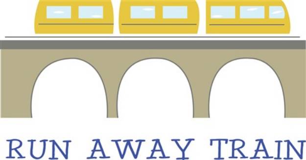 Picture of Run Away Train SVG File