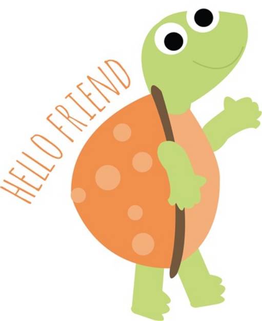 Picture of Hello Friend SVG File
