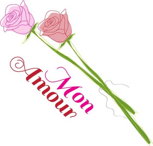 Picture of Mon Amour SVG File