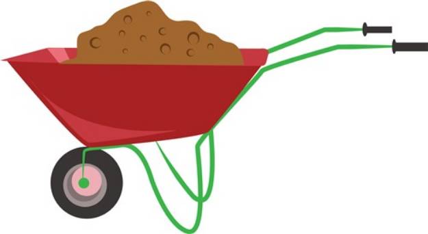 Picture of Wheel Barrow SVG File