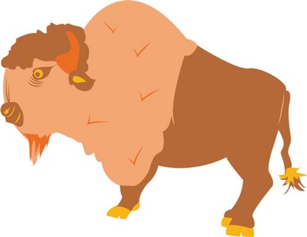 Picture of Bison SVG File