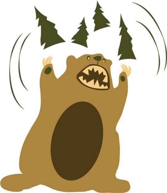 Picture of Angry Bear SVG File