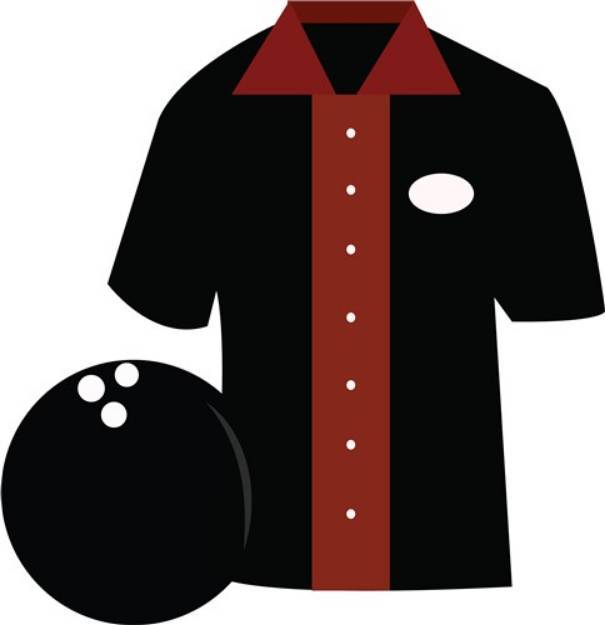 Picture of Bowling Shirt SVG File