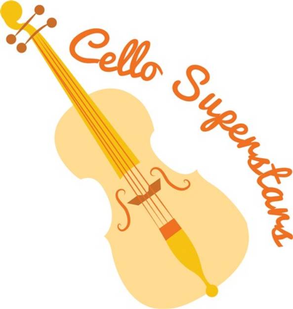 Picture of Cello Superstars SVG File