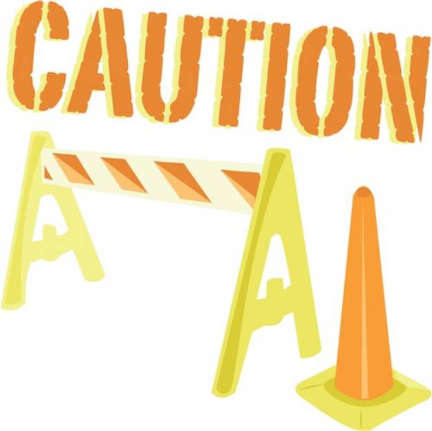 Picture of Caution SVG File