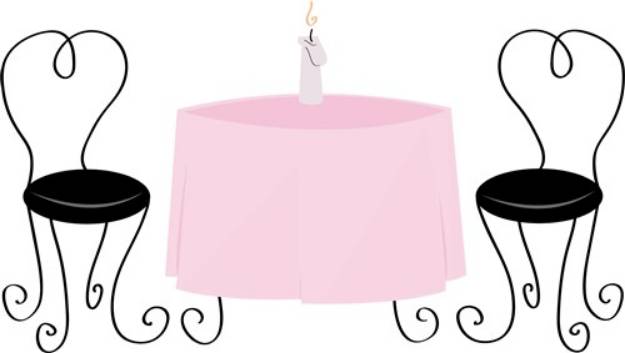 Picture of Dinner Table SVG File