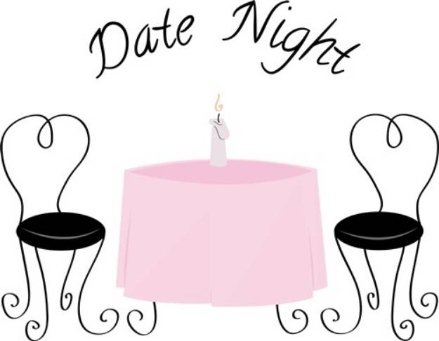 Picture of Date Night SVG File