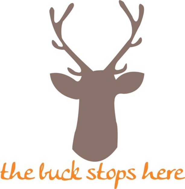 Picture of Buck Stops Here SVG File