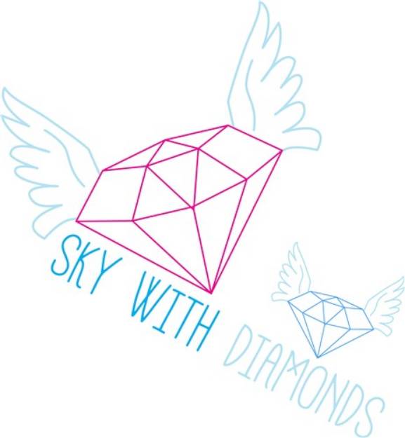 Picture of Sky With Diamonds SVG File