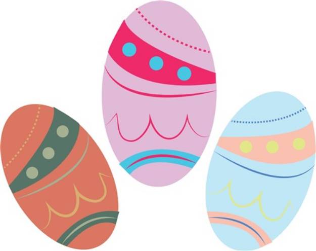 Picture of Easter Eggs SVG File