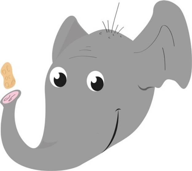 Picture of Elephant Head SVG File