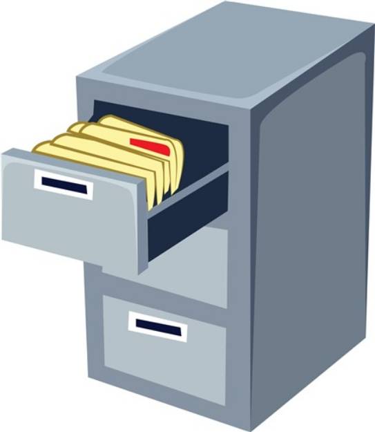 Picture of File Cabinet SVG File