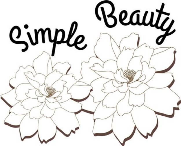 Picture of Simple Beauty SVG File