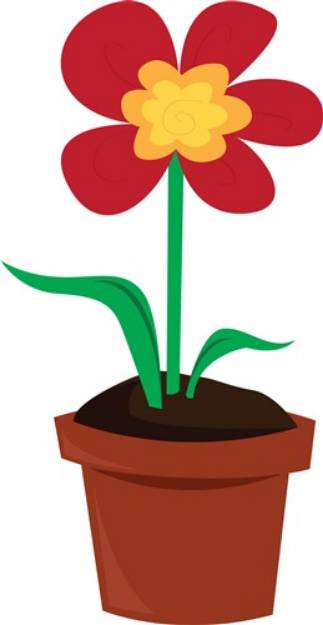 Picture of Flower Pot SVG File