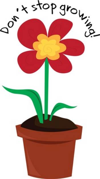 Picture of Growing Flower SVG File