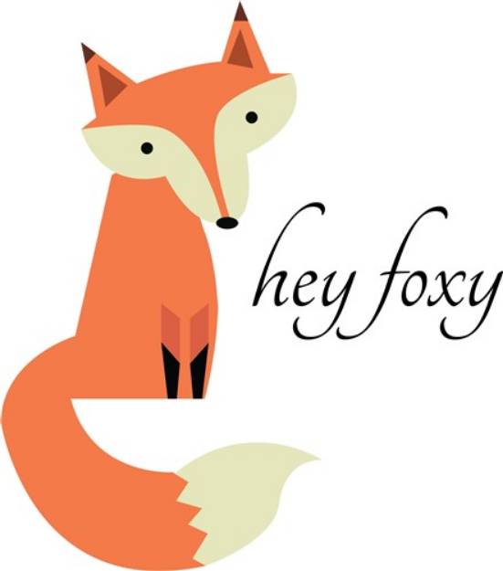 Picture of Hey Foxy SVG File