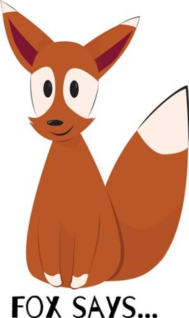 Picture of Fox Says SVG File