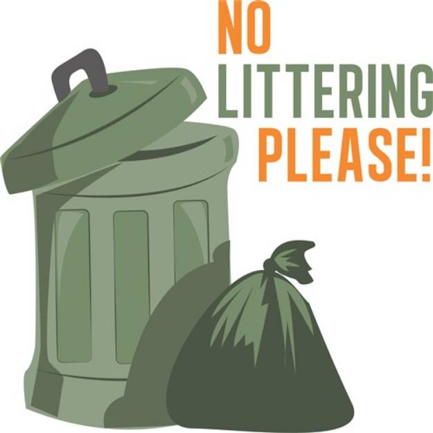 Picture of No Littering SVG File