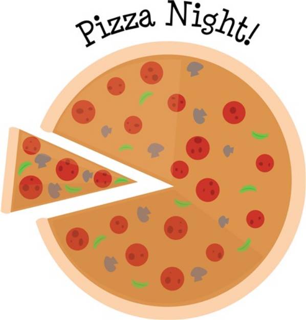 Picture of Pizza Night SVG File