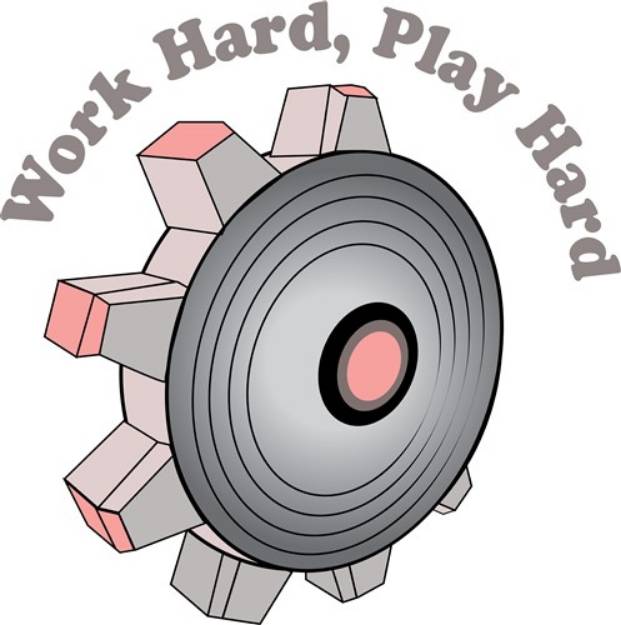 Picture of Work Hard SVG File