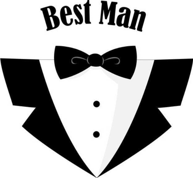 Picture of Best Man SVG File