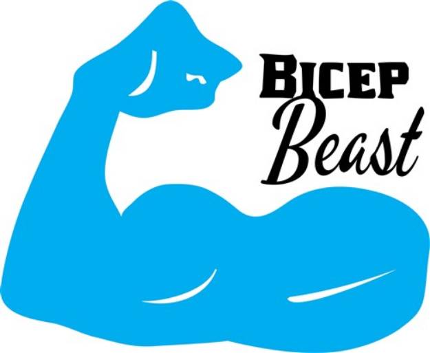 Picture of Bicep Beast SVG File