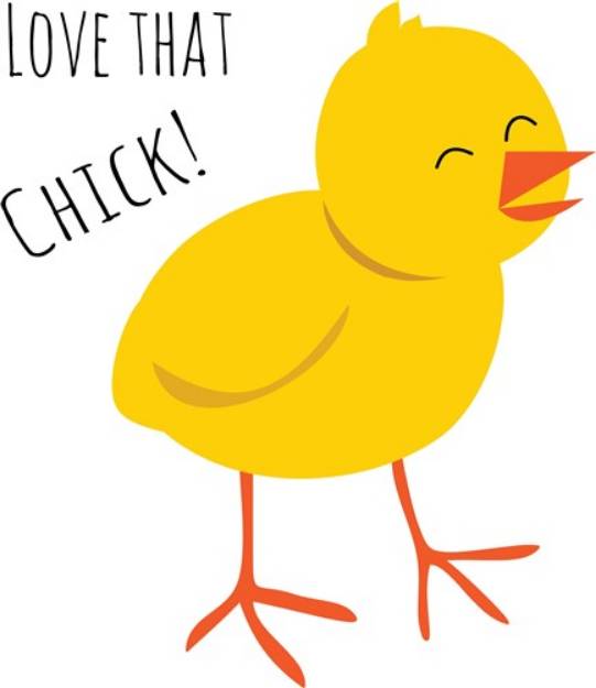 Picture of Love That Chick SVG File