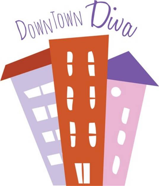 Picture of Downtown Diva SVG File