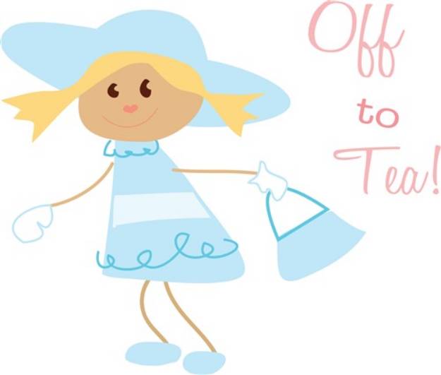 Picture of Off To Tea SVG File