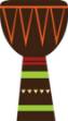Picture of African Djembe Drum SVG File