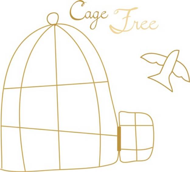 Picture of Cage Free SVG File