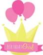 Picture of Girls Birthday Banner SVG File