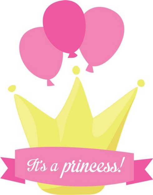 Picture of Its A Princess SVG File