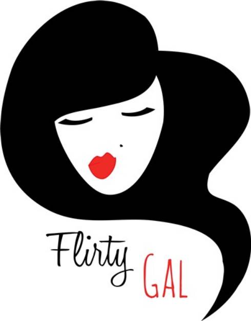 Picture of Flirty Gal SVG File