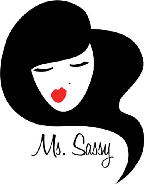 Picture of Mrs. Sassy SVG File