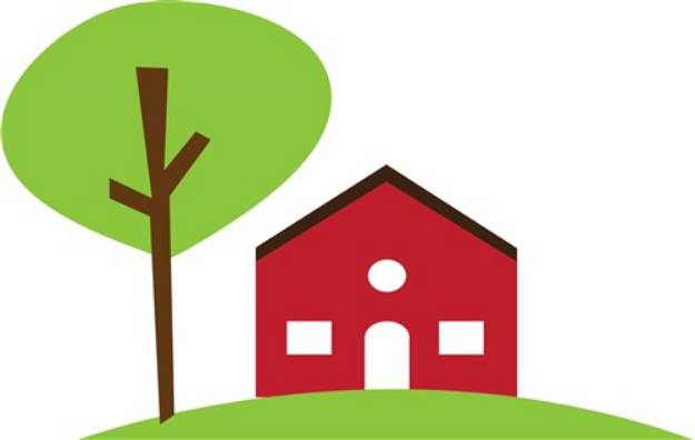 Picture of Red House SVG File