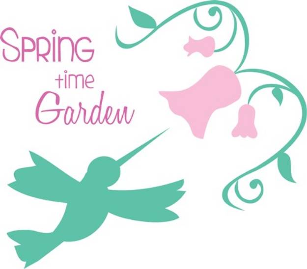 Picture of Spring Time Garden SVG File
