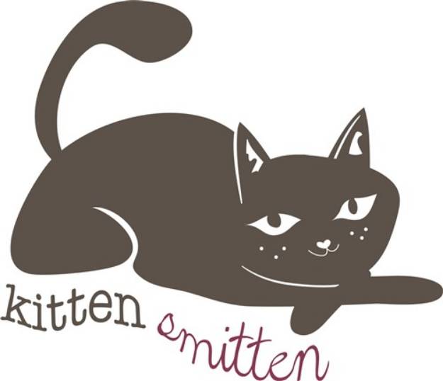 Picture of Kitten Smitten SVG File