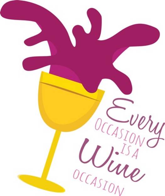 Picture of Wine Occasion SVG File