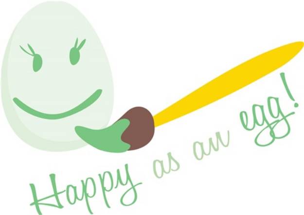 Picture of Happy As An Egg SVG File