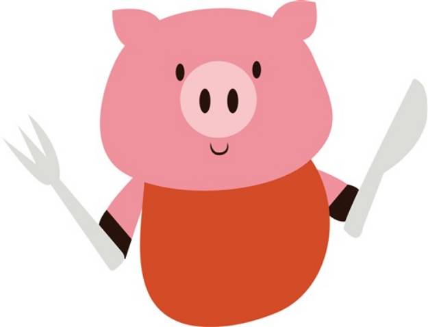 Picture of Eating Pig SVG File