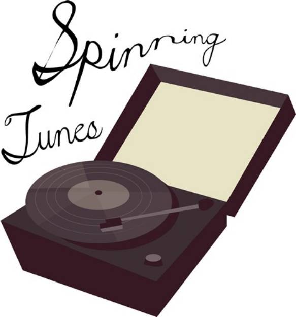 Picture of Spinning Tunes SVG File
