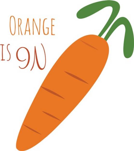 Picture of Orange Is On SVG File