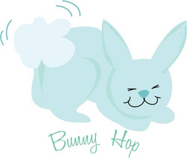 Picture of Bunny Hop SVG File