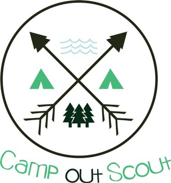 Picture of Camp Out Scout SVG File